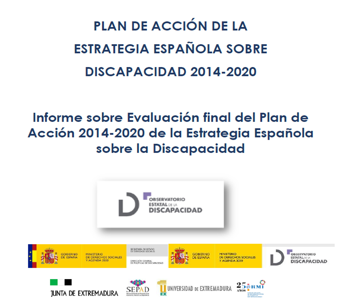 Portada del documento. Plan de Acción de la Estrategia Española sobre Discapacidad 2014-2020.